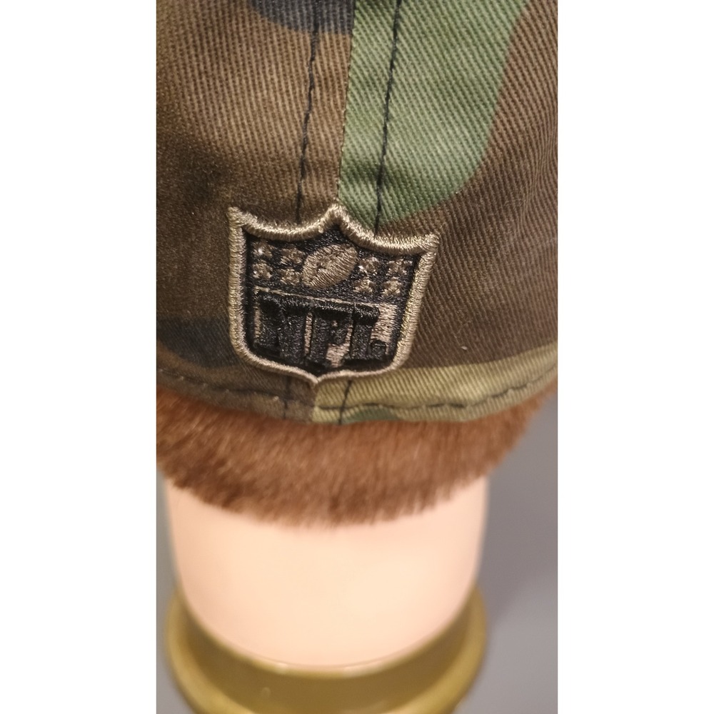New Era Minnesota Vikings Hat Mens 7 1/2 Green Camo Excellent 59FIFTY Fitted Cap - Picture 7 of 8